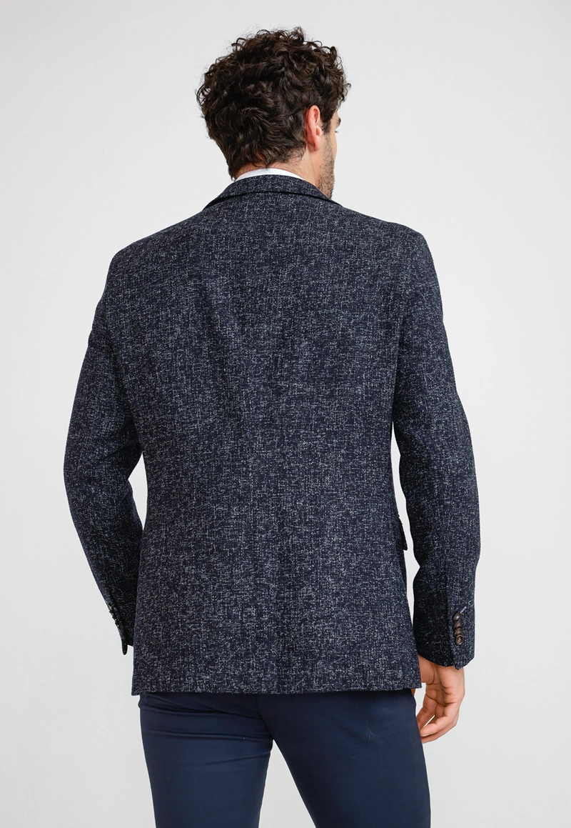 CHAQUETA FORMAL HOMBRE DISEÑO FANTASIA AZUL - 2