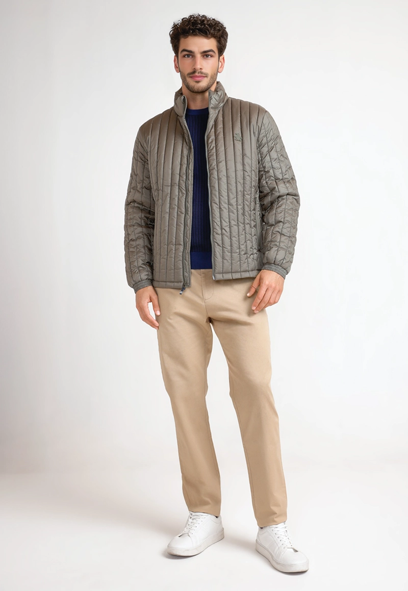 PARKA HOMBRE VERDE MILITAR - 4