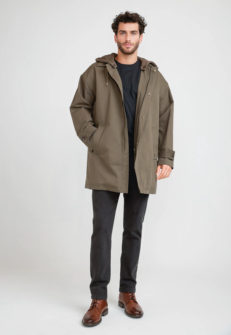 CHAQUETA HOMBRE ACOLCHADA VERDE OSCURO - 4
