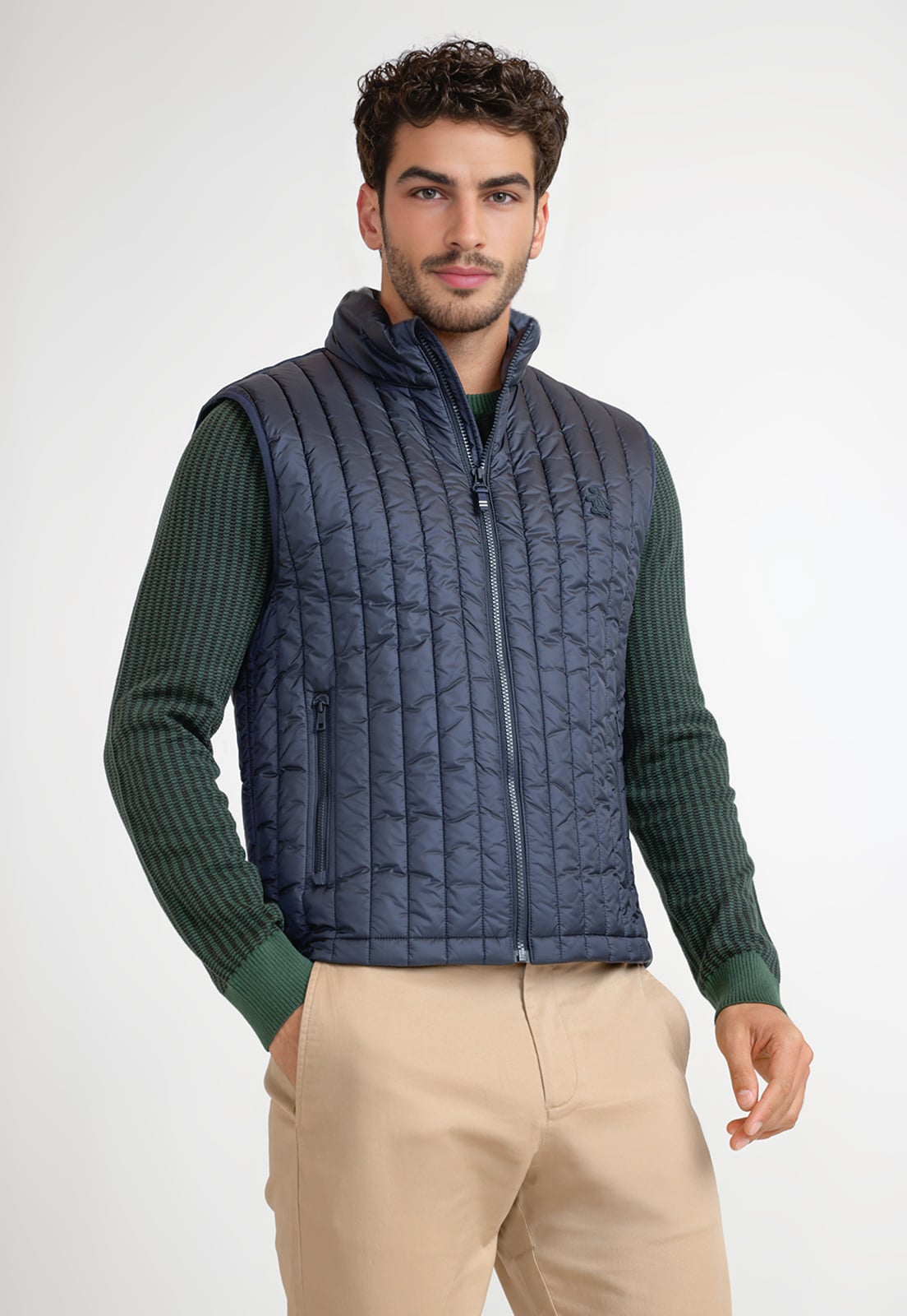 PARKA SIN MANGA HOMBRE NAVY - 1