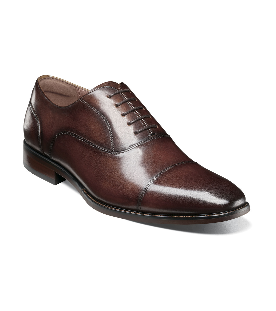 ZAPATOS FORMAL HOMBRE SORRENTO LUX CAP TOE BAL CAFE - 1