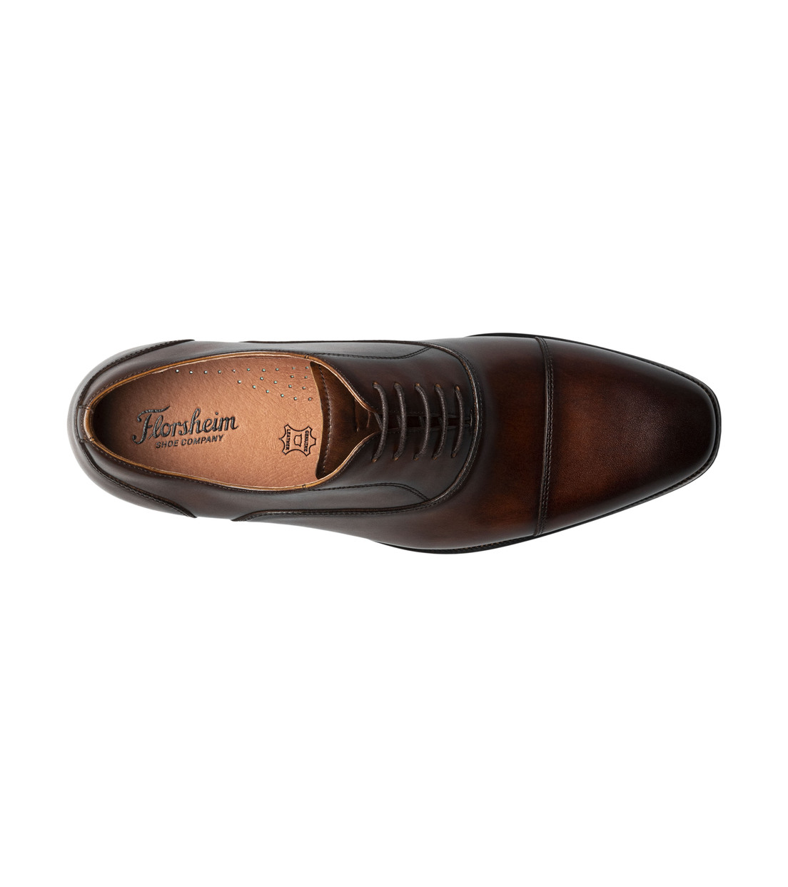 ZAPATOS FORMAL HOMBRE SORRENTO LUX CAP TOE BAL CAFE - 6