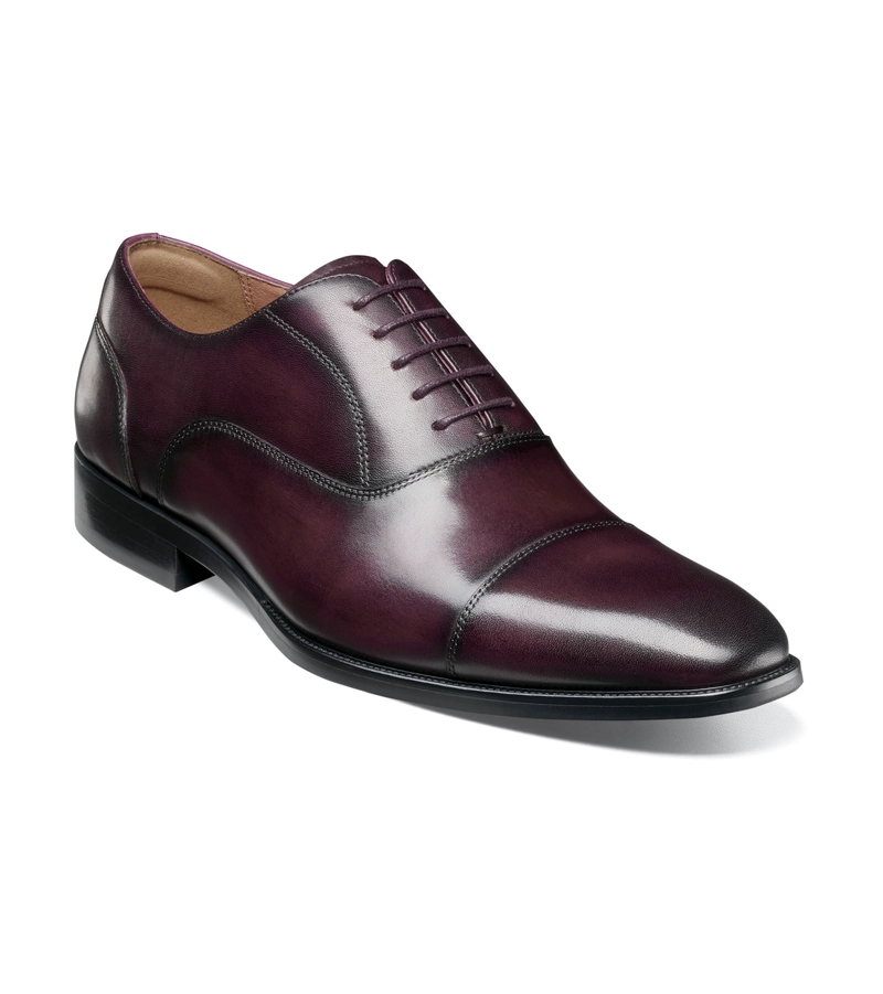 ZAPATOS FORMAL HOMBRE SORRENTO LUX CAP TOE BAL BURDEO - 1