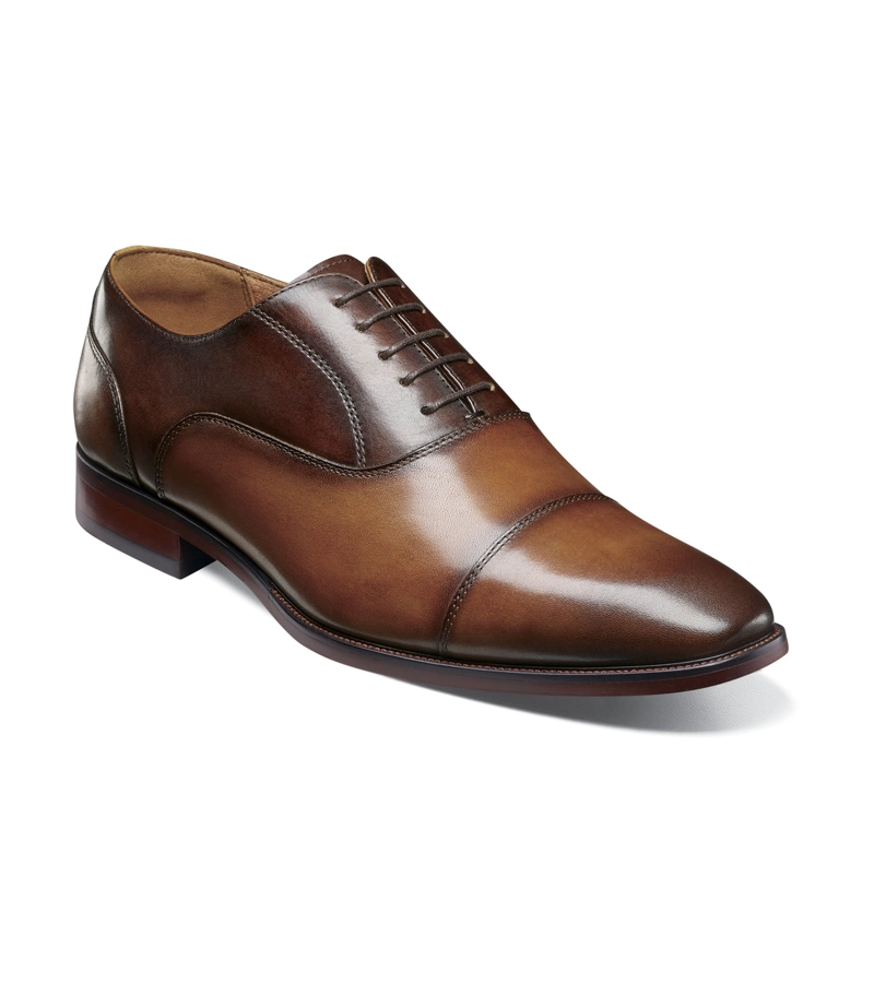 ZAPATOS FORMAL HOMBRE SORRENTO LUX CAP TOE BAL COGNAC - 1