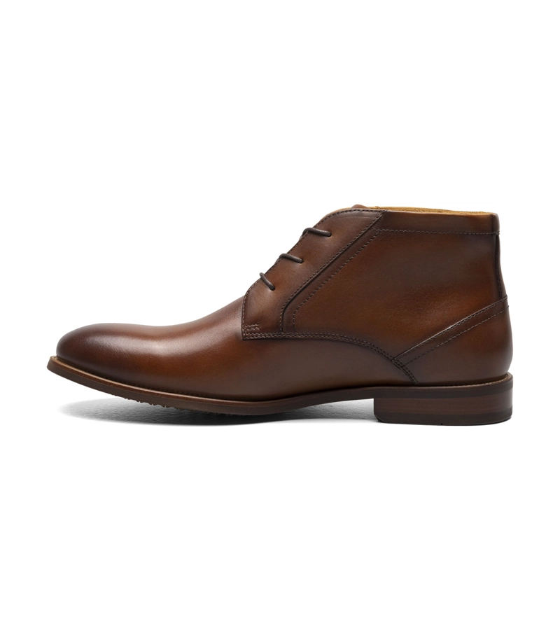 BOTINES FORMAL RUCCI PLAIN TOE CHUKKA COGNAC - 5