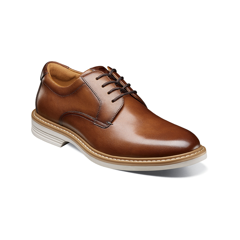 ZAPATOS CASUAL NORWALK PLAIN TOE OXFORD COGNAC - 1
