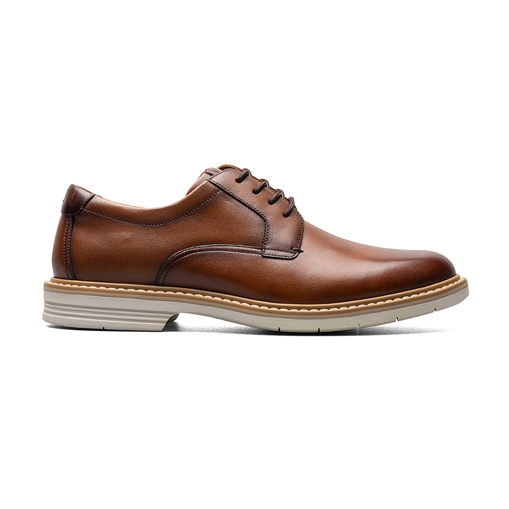 ZAPATOS CASUAL NORWALK PLAIN TOE OXFORD COGNAC - 5