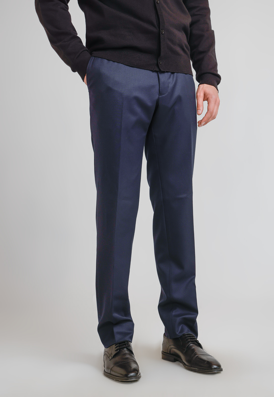 PANTALON FORMAL HOMBRE REGULAR FIT EXECUTIVE  AZUL MARINO - 1