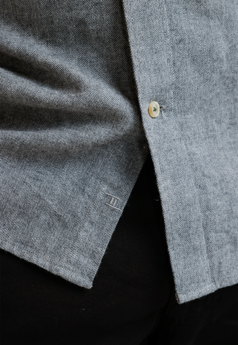 CAMISA FRANELA HOMBRE BERNABEU GRIS - 3