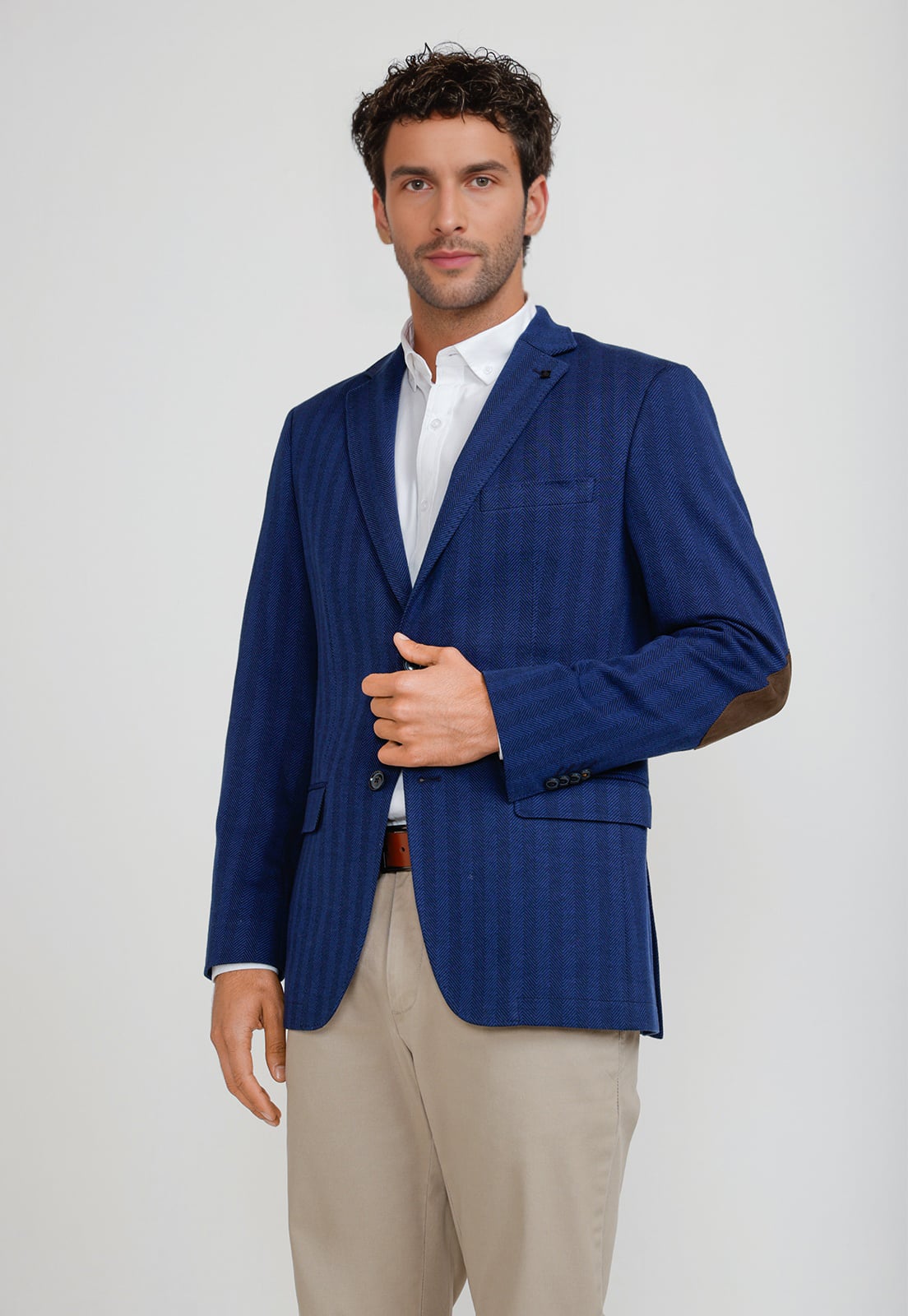 CHAQUETA CASUAL ALGODON CLAIRE AZUL MARINO - 1