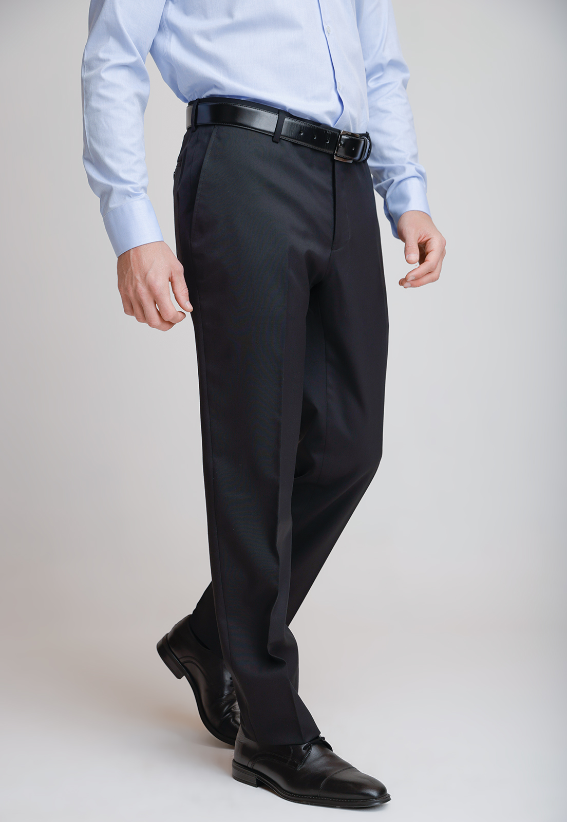PANTALON FORMAL HOMBRE REGULAR FIT EXECUTIVE NEGRO - 1