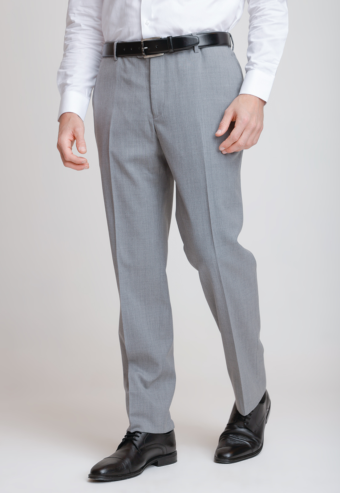 PANTALON FORMAL HOMBRE REGULAR FIT EXECUTIVE GRIS - 1