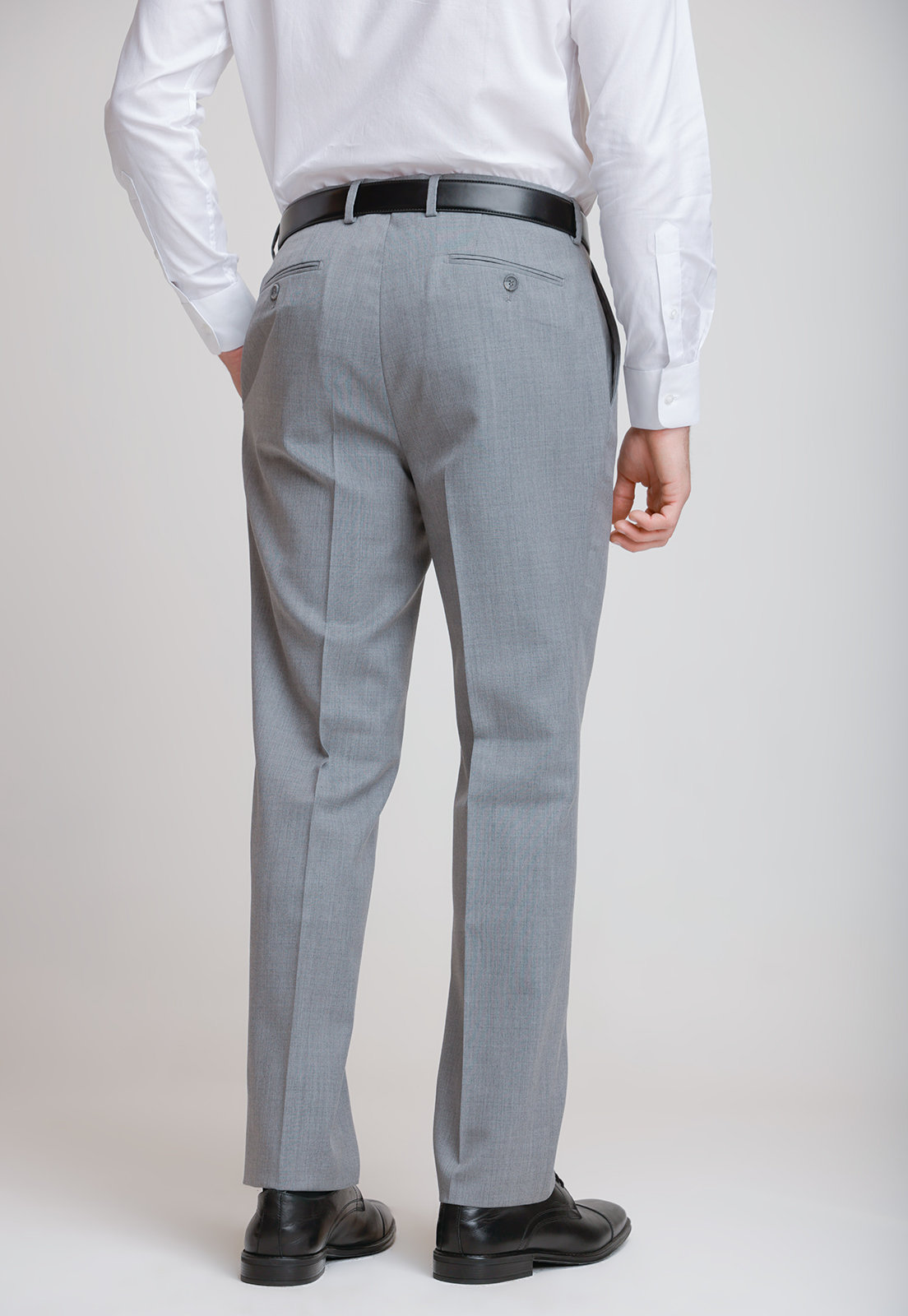 PANTALON FORMAL HOMBRE REGULAR FIT EXECUTIVE GRIS - 2