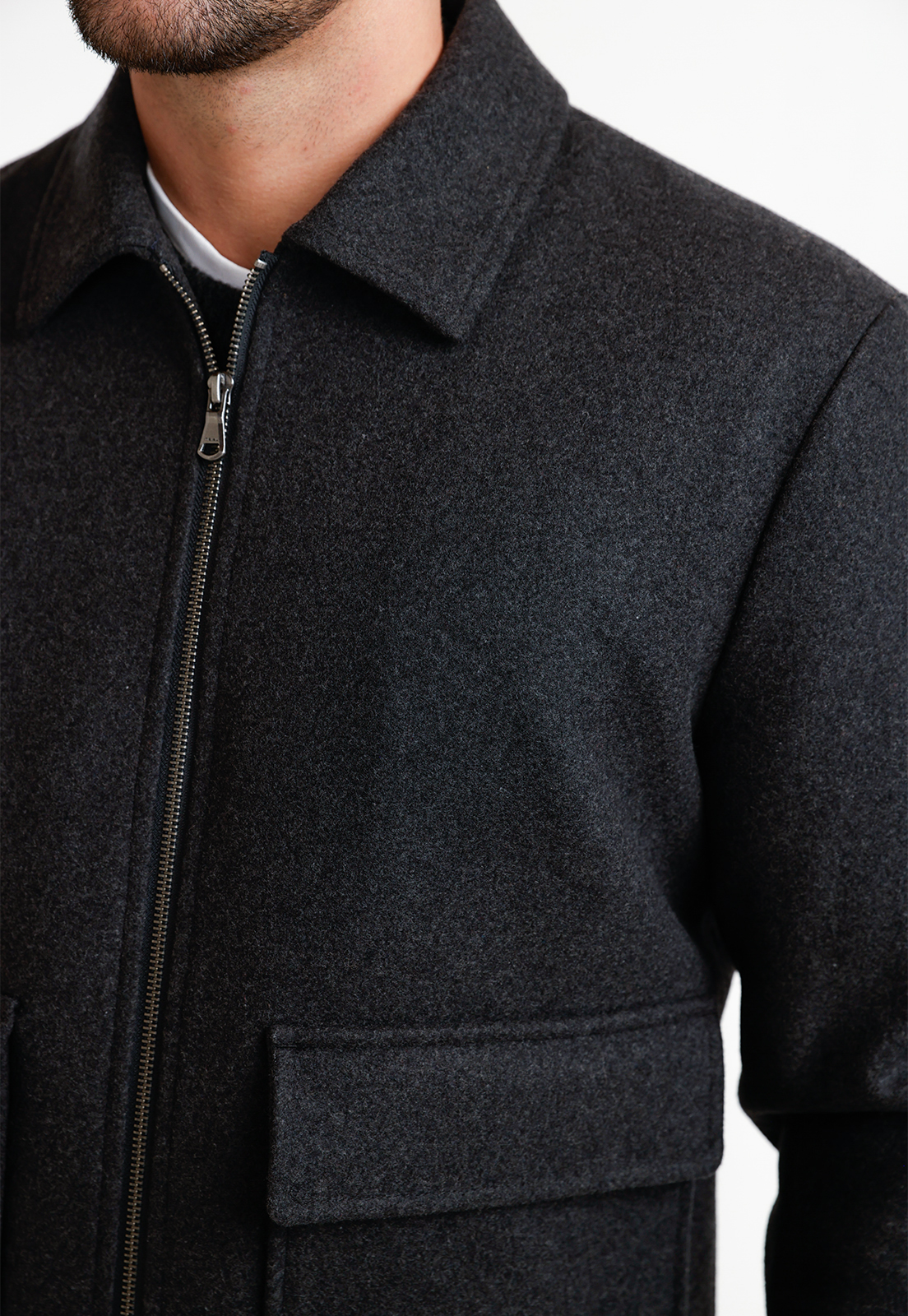 CHAQUETA BOMBER HOMBRE TANAKA GRIS - 3