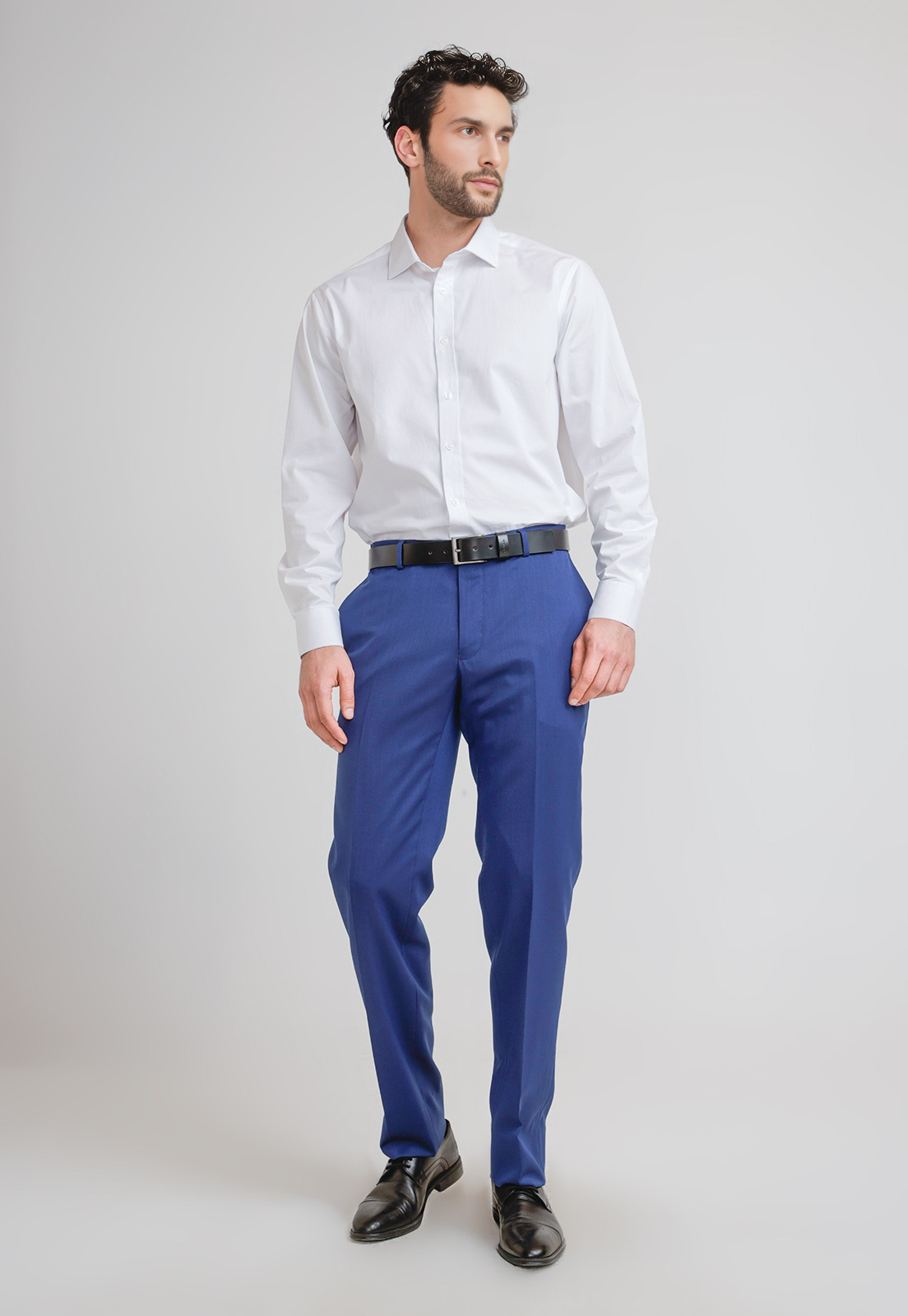 PANTALON HOMBRE FORMAL EB12 AZULINO - 4
