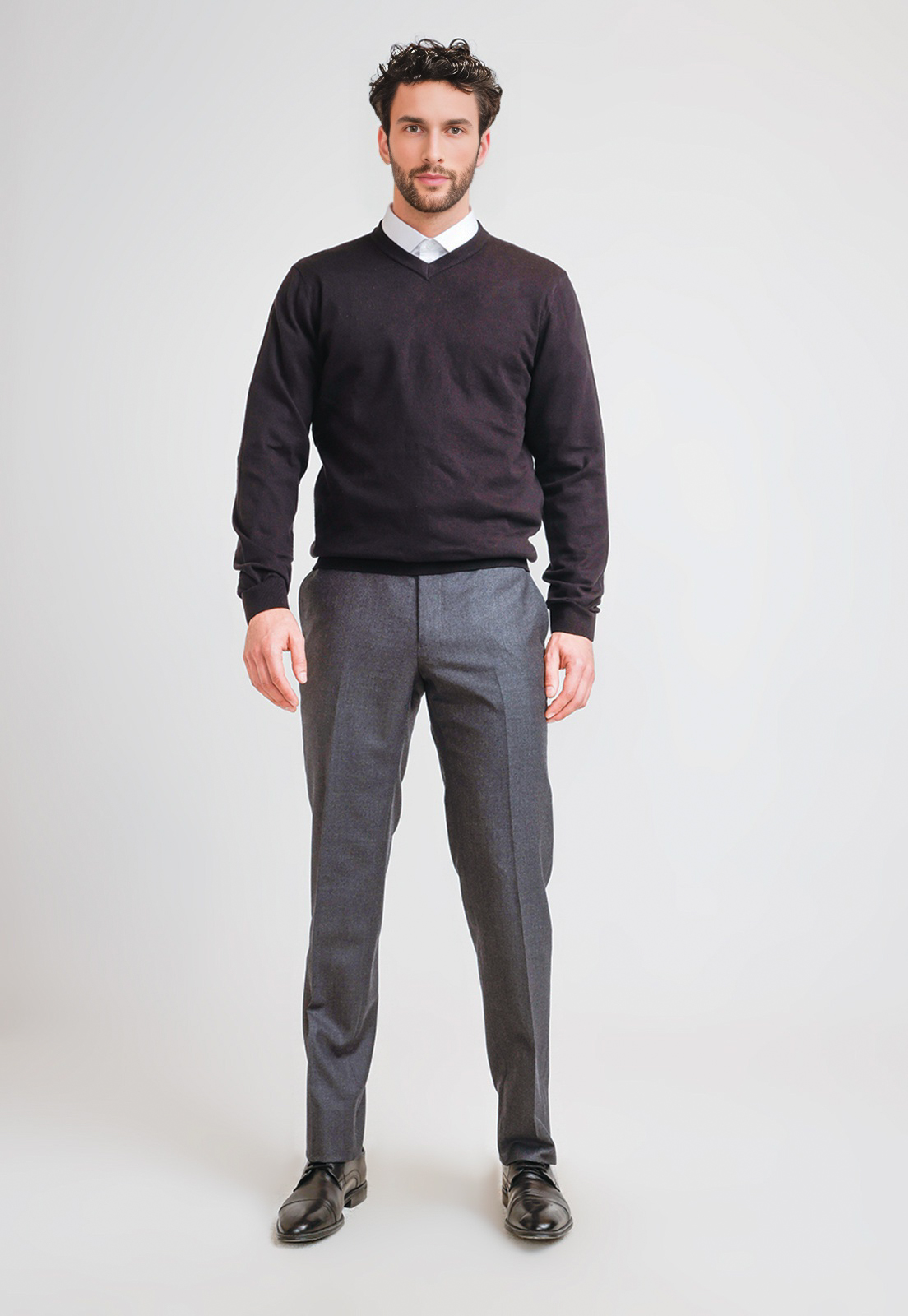 PANTALON HOMBRE FORMAL FLANNEL MARENGO - 4