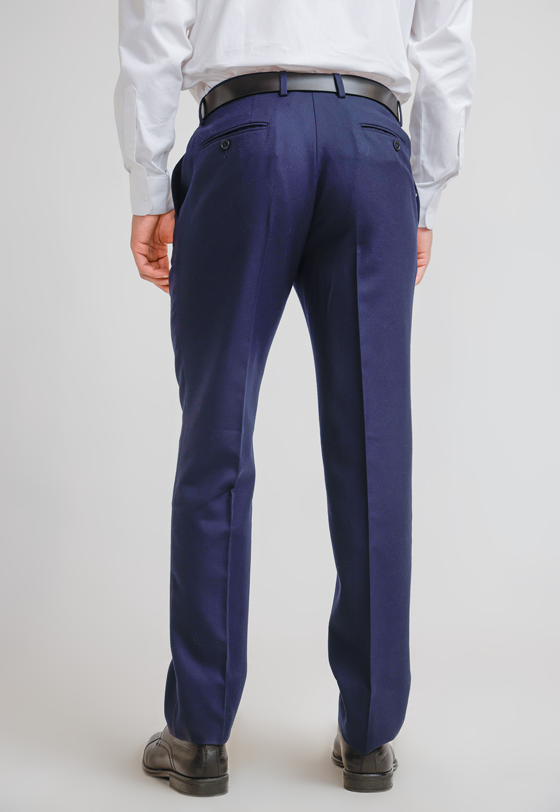 PANTALON HOMBRE FORMAL FLANNEL AZUL MARINO - 2