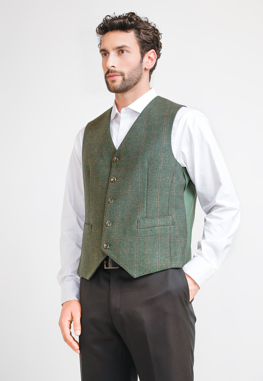 GILLET HOMBRE FORMAL EXECUTIVE VERDE - 1