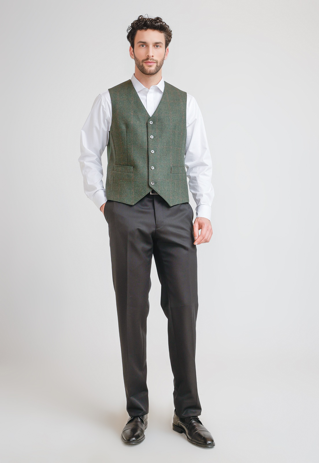 GILLET HOMBRE FORMAL EXECUTIVE VERDE - 4