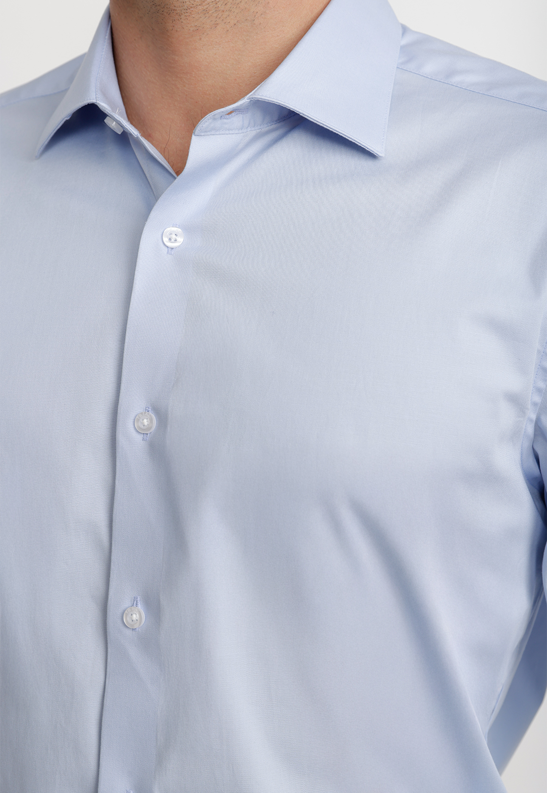 CAMISA HOMBRE FORMAL POPELINA DYNAMIC CELESTE - 3