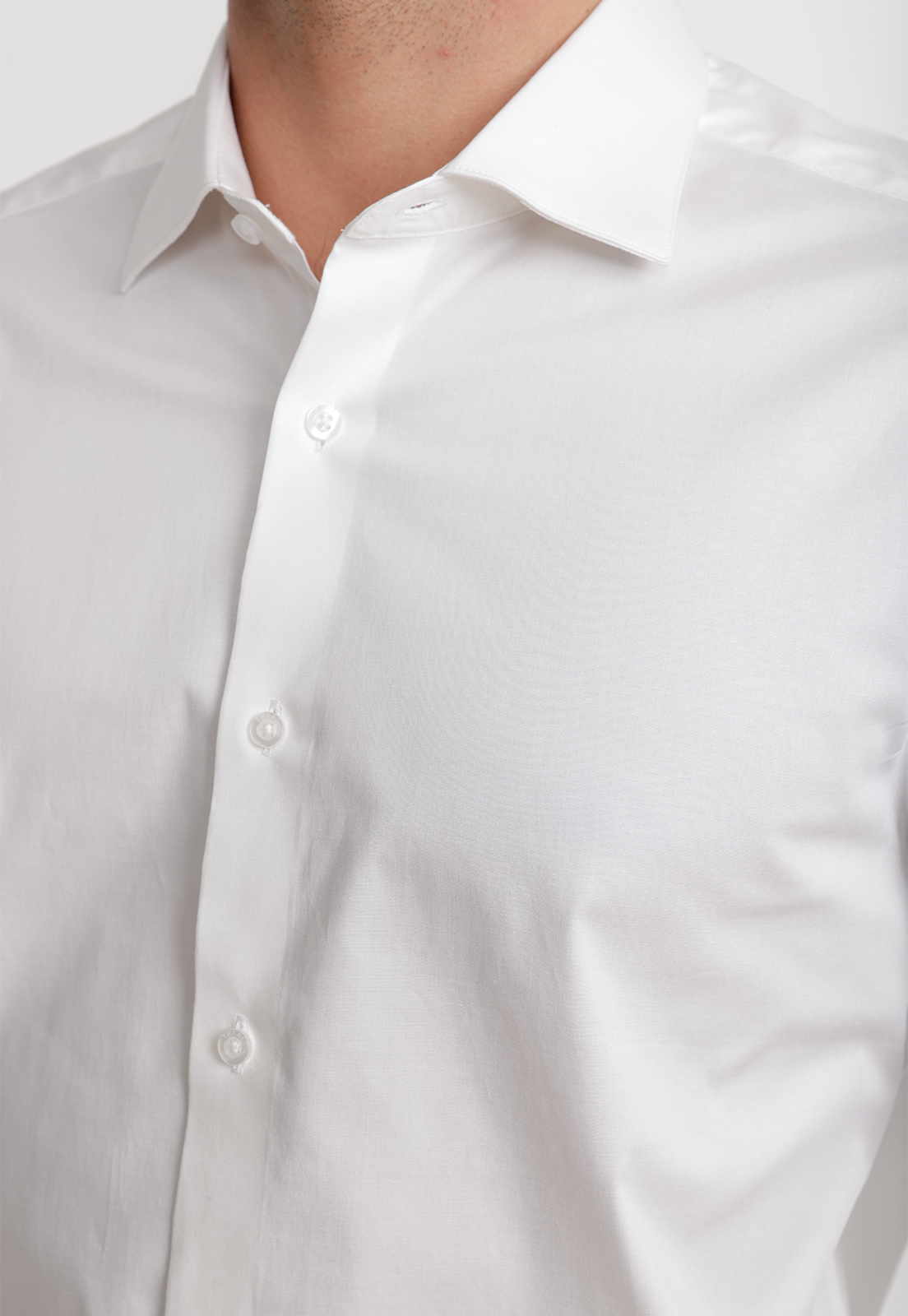 CAMISA HOMBRE FORMAL POPELINA DYNAMIC BLANCO - 3