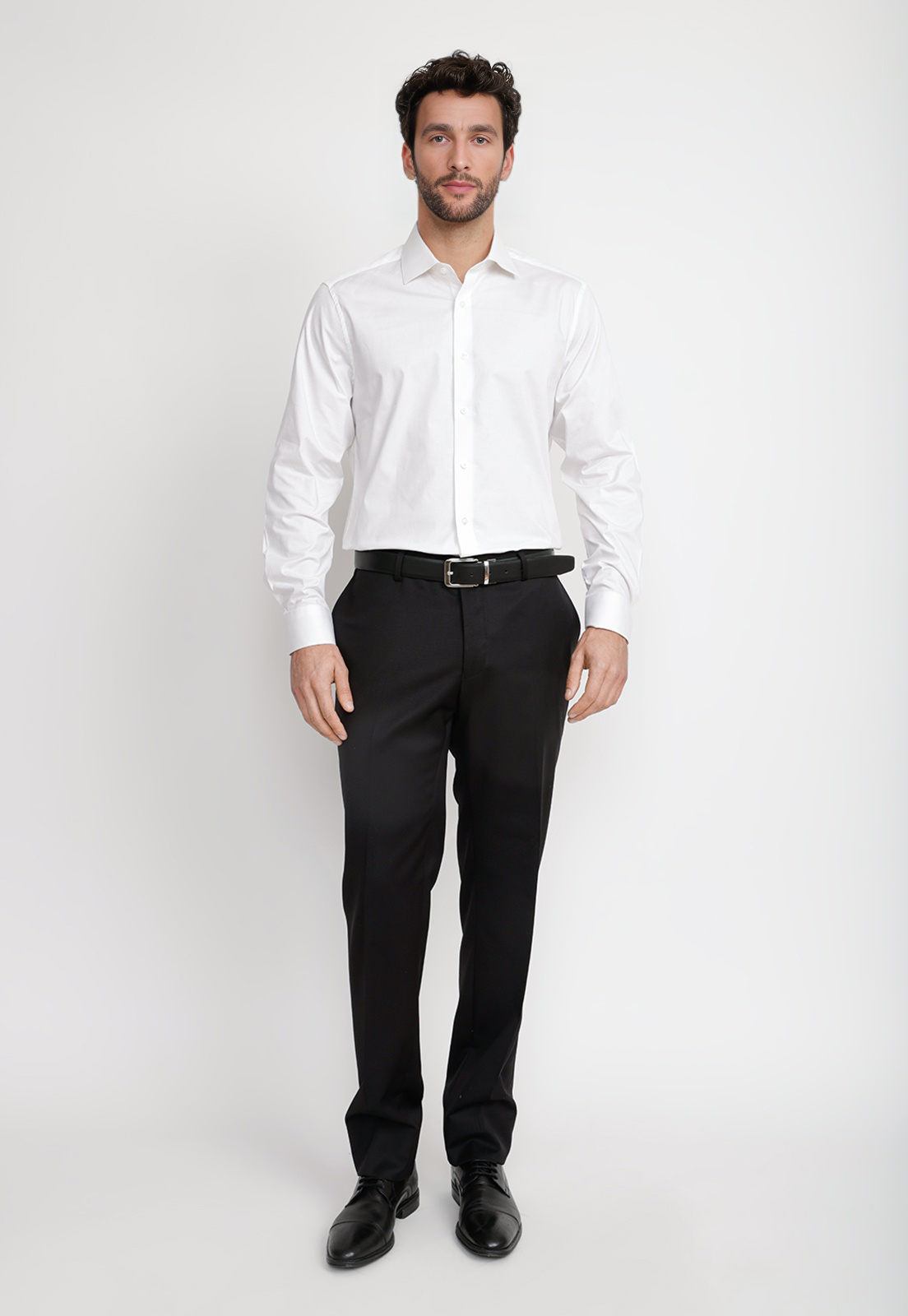CAMISA HOMBRE FORMAL POPELINA DYNAMIC BLANCO - 4
