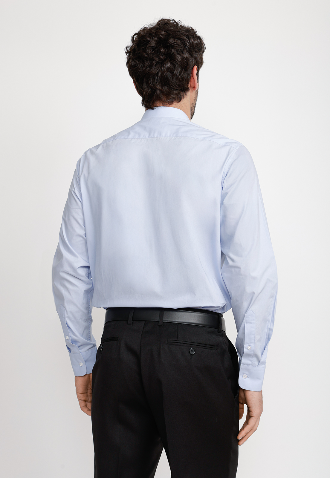 CAMISA HOMBRE FORMAL POPELINA CLASSIC CELESTE - 3