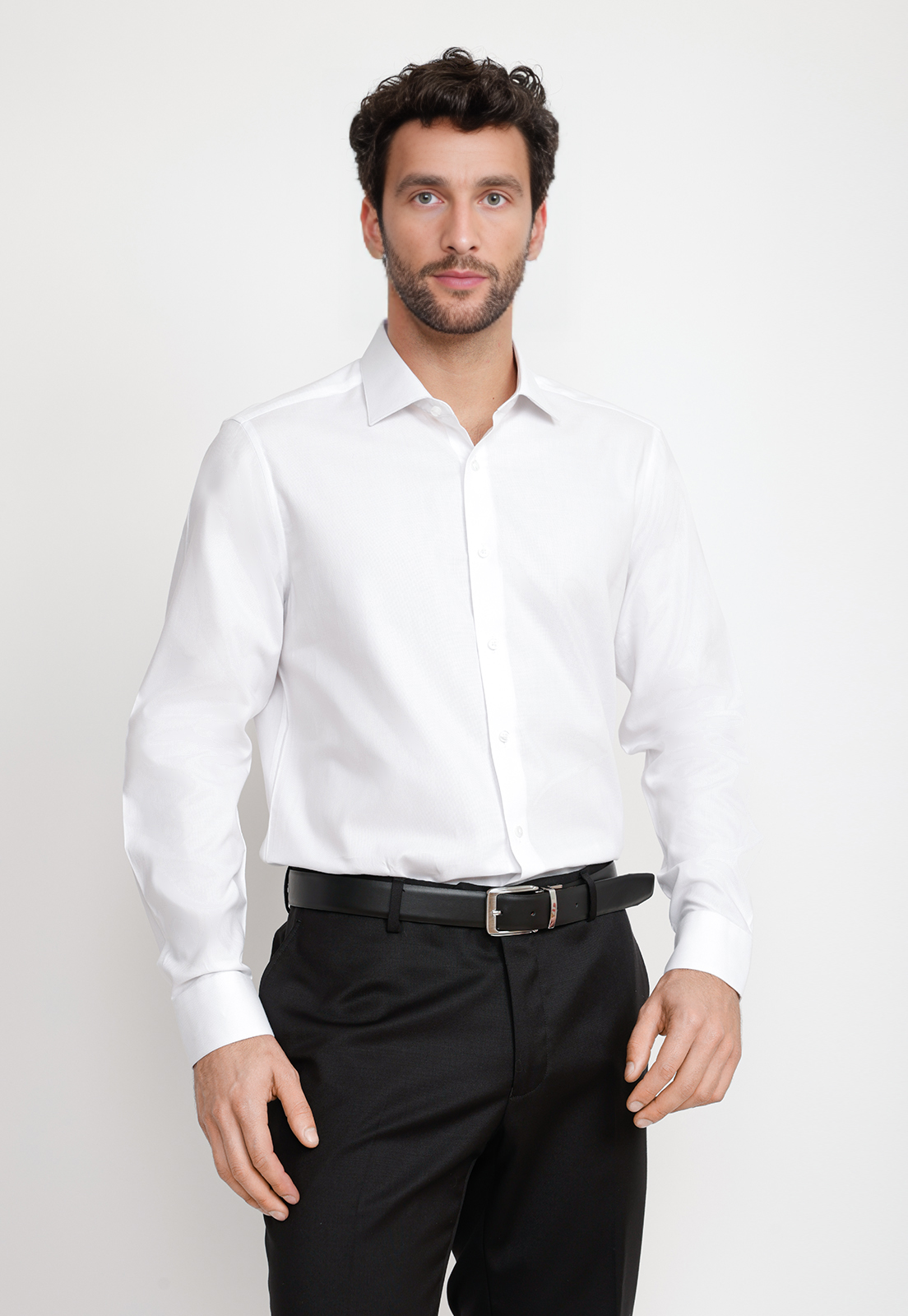 CAMISA HOMBRE FORMAL DOBBY CLASSIC B BLANCO - 1