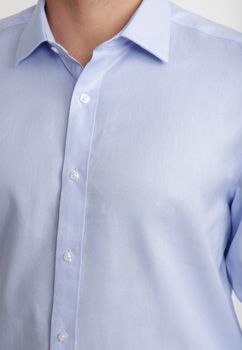 CAMISA HOMBRE FORMAL TWILL CLASSIC CELESTE - 3