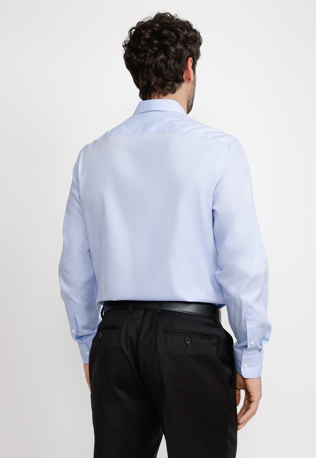 CAMISA HOMBRE FORMAL DOBBY CLASSIC B CELESTE - 2