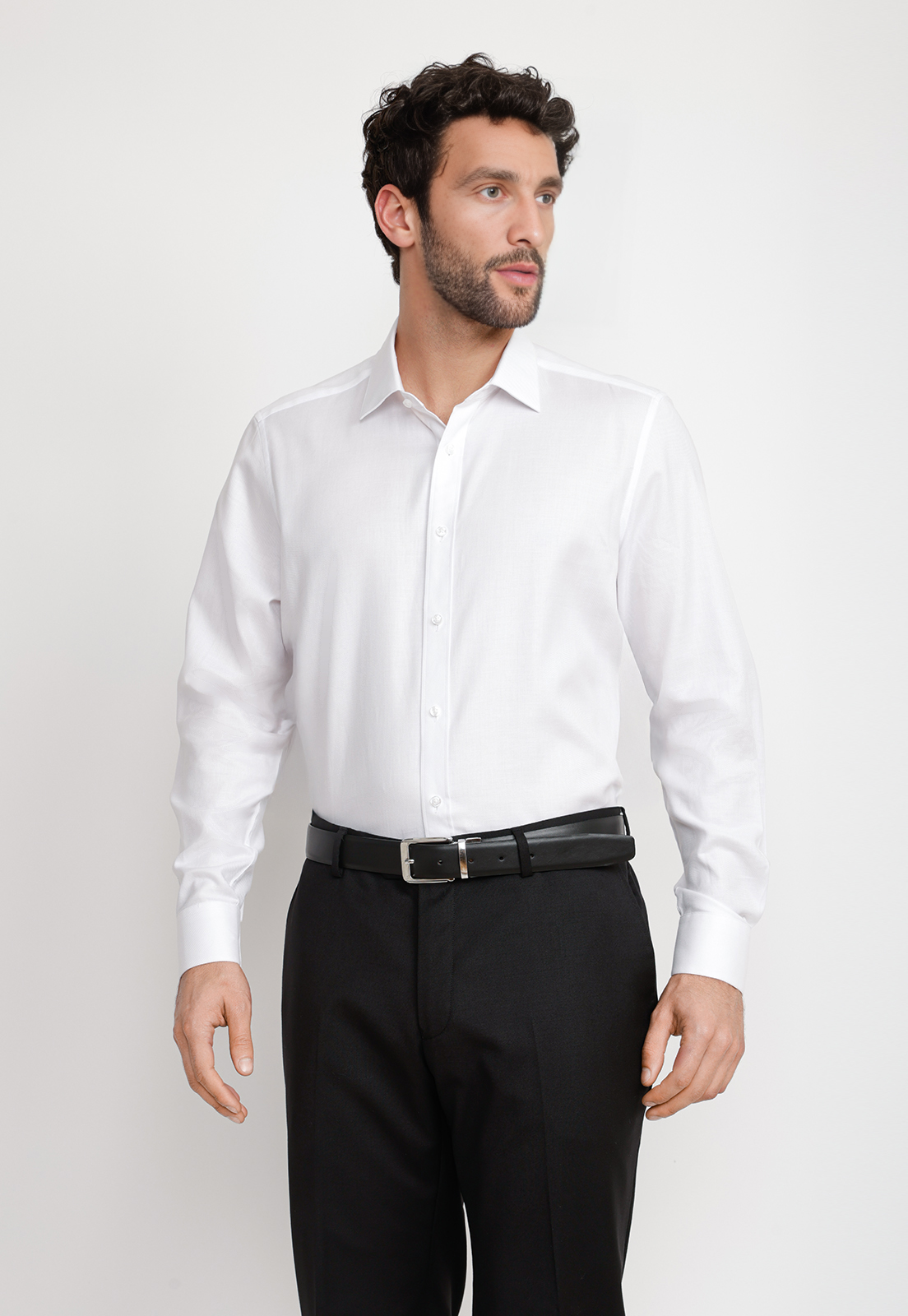 CAMISA HOMBRE FORMAL TWILL CLASSIC BLANCO - 1