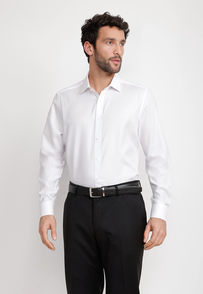 CAMISA HOMBRE FORMAL TWILL CLASSIC BLANCO - 1