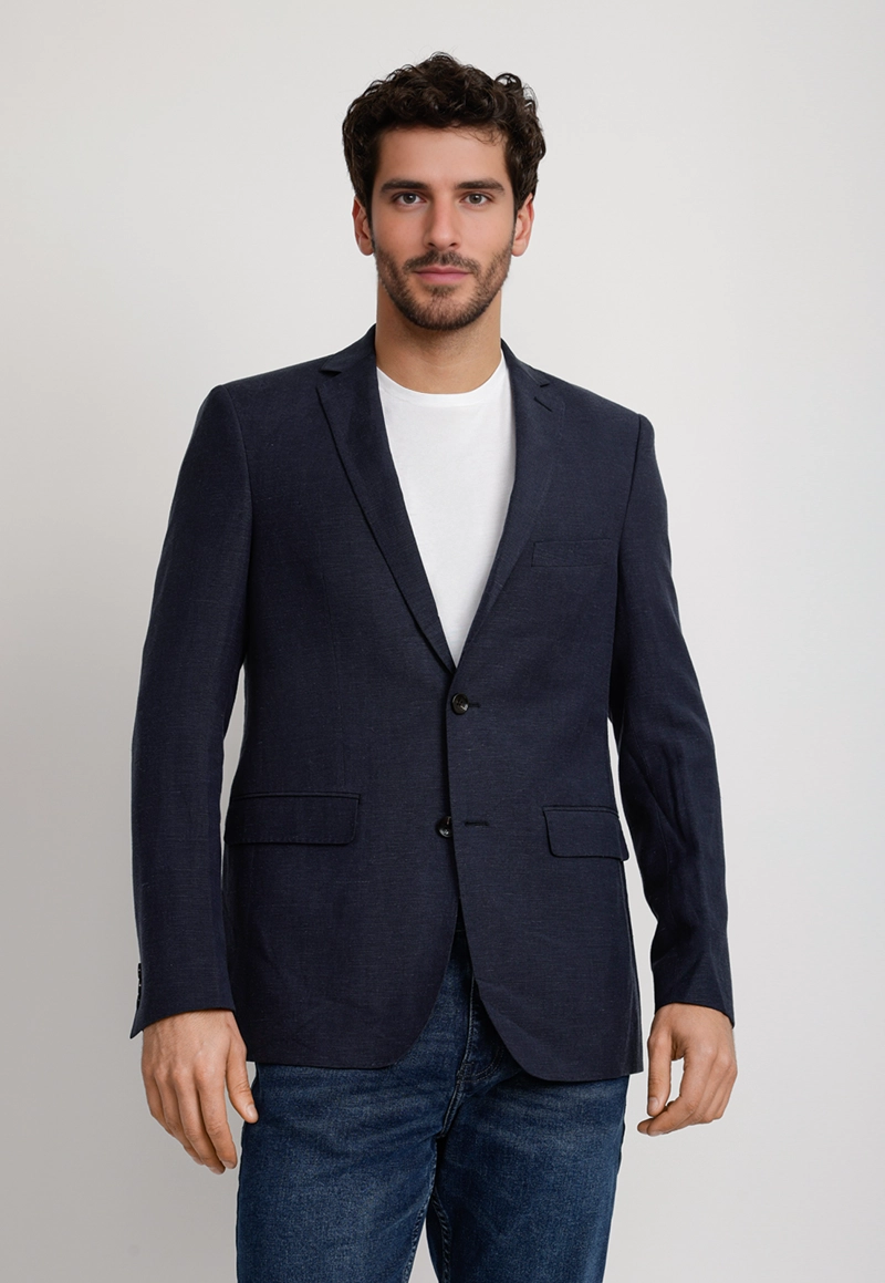 CHAQUETA HOMBRE LINO NAVY THE SARAH SLIM JACKET S25-26 - 1