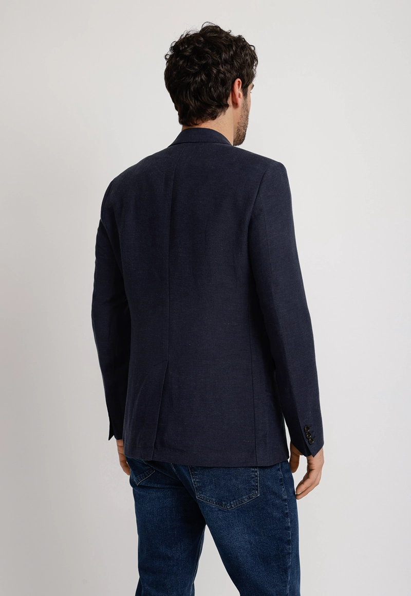 CHAQUETA HOMBRE LINO NAVY THE SARAH SLIM JACKET S25-26 - 2