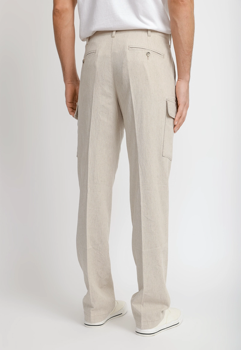 PANTALON HOMBRE LINO CARGO NATURAL - 2