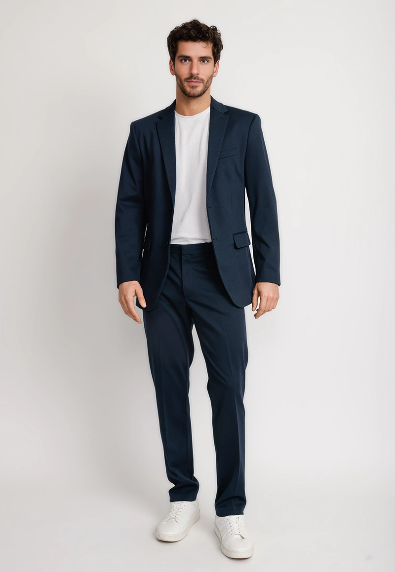 CHAQUETA FORMAL HOMBRE AZUL MEDIO - 4