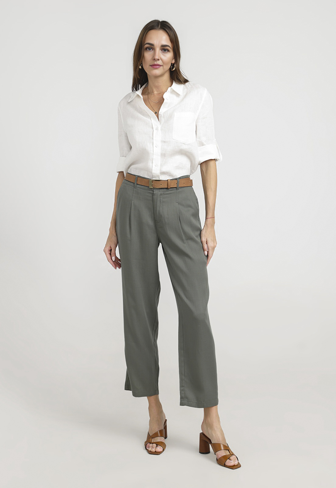 PANTALON MUJER SOFIA LIOCEL OLIVA - 4
