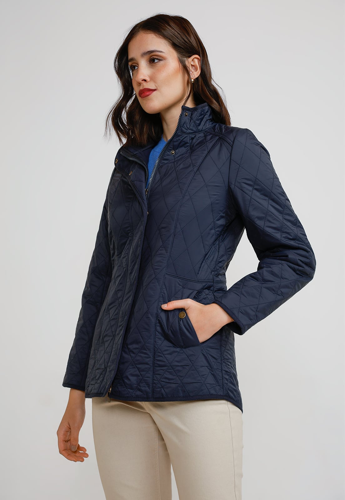 PARKA LIGERA MUJER MARINO - 1