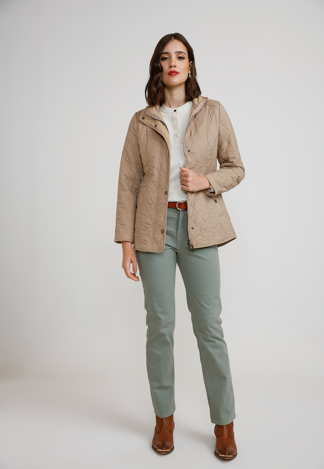 PARKA LIGERA MUJER BEIGE - 4