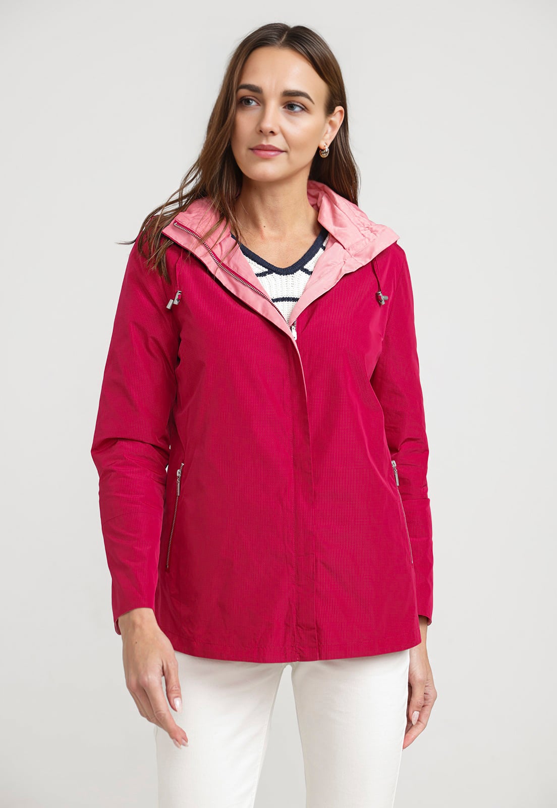 CHAQUETA MUJER EVA REVERSIBLE GUINDA - 1