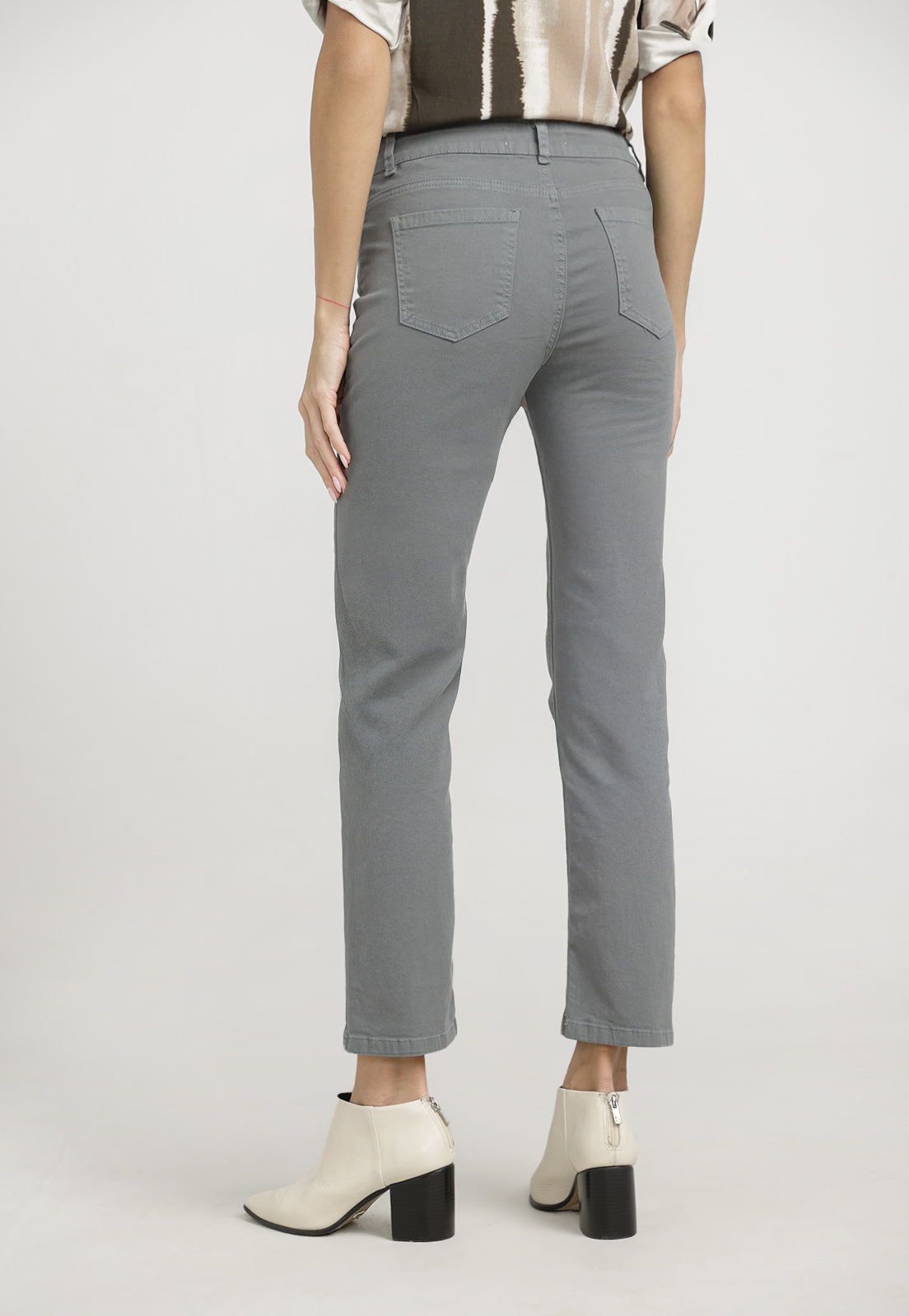 PANTALON MUJER PETRA ALGODON PERUANO OLIVA - 2