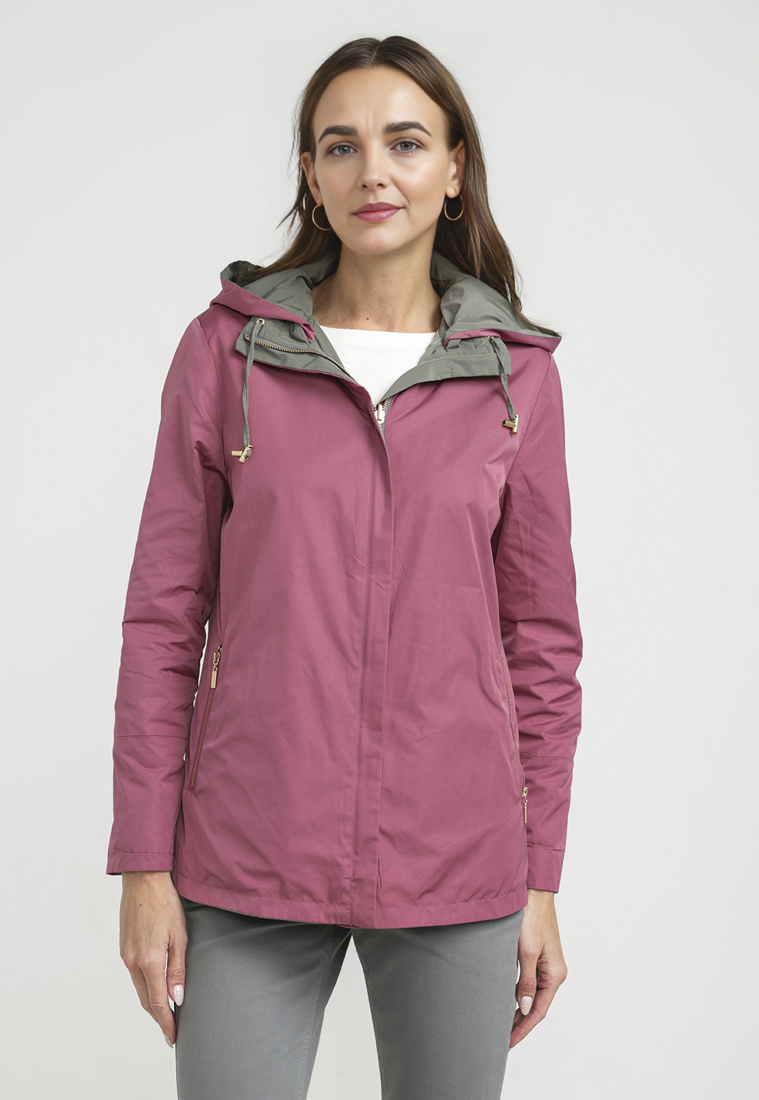 CHAQUETA MUJER EVA REVERSIBLE OLIVA - 2