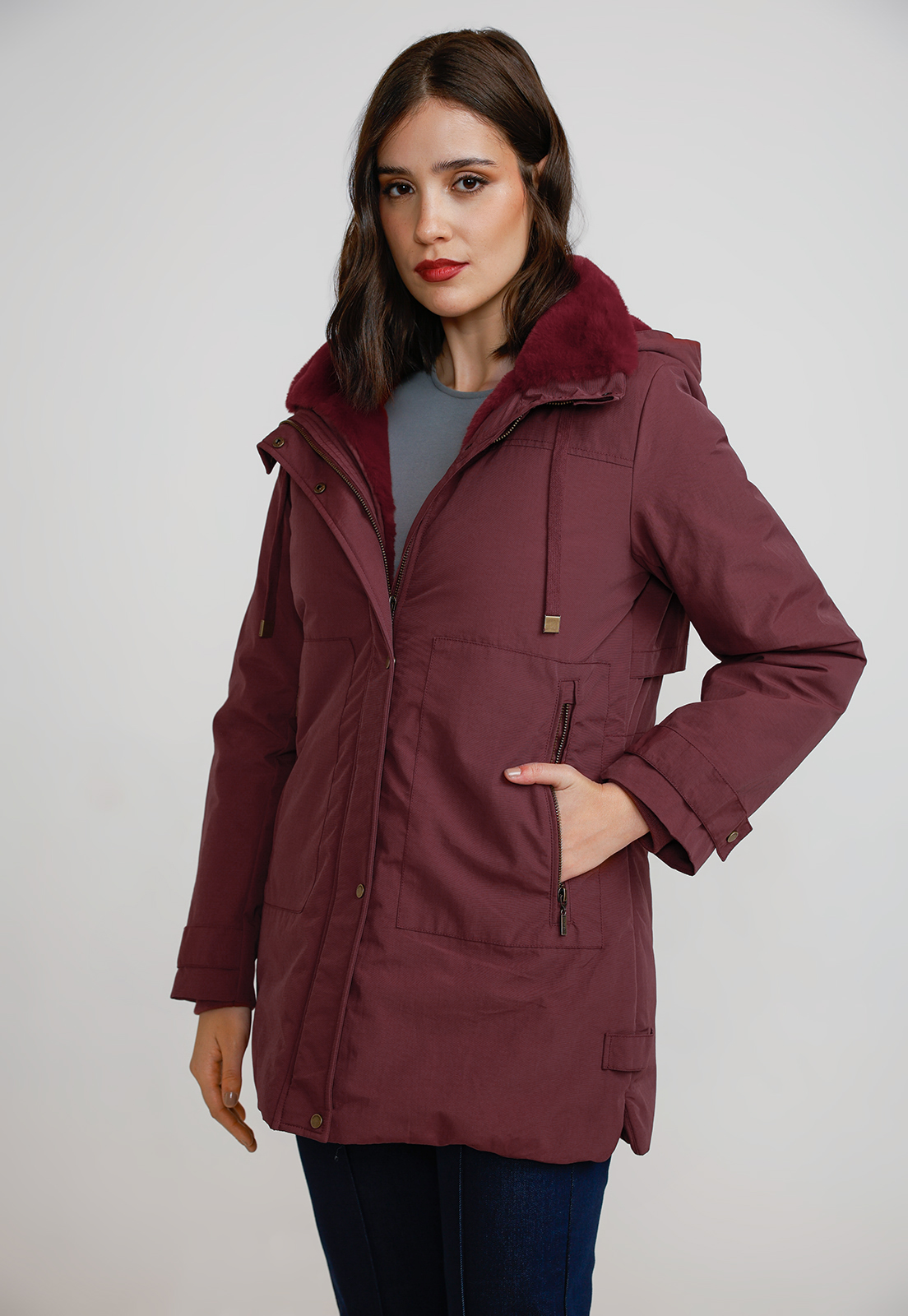 PARKA GRUESA MUJER BURDEO - 4