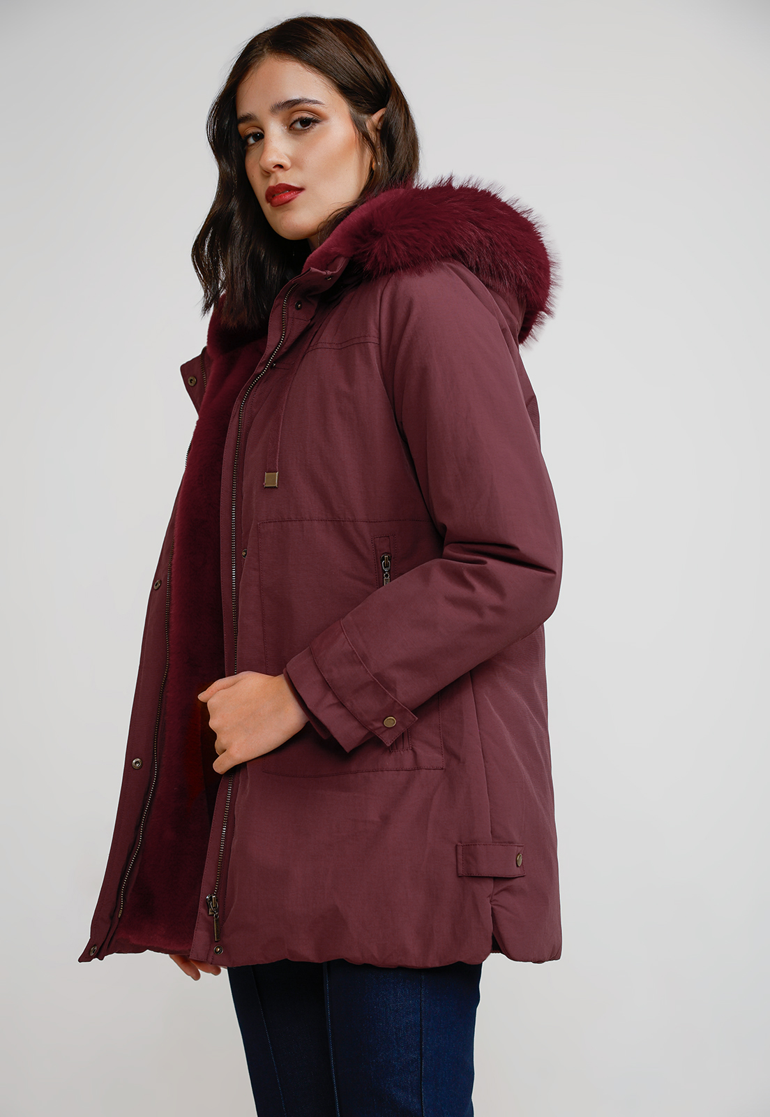 PARKA GRUESA MUJER BURDEO - 5