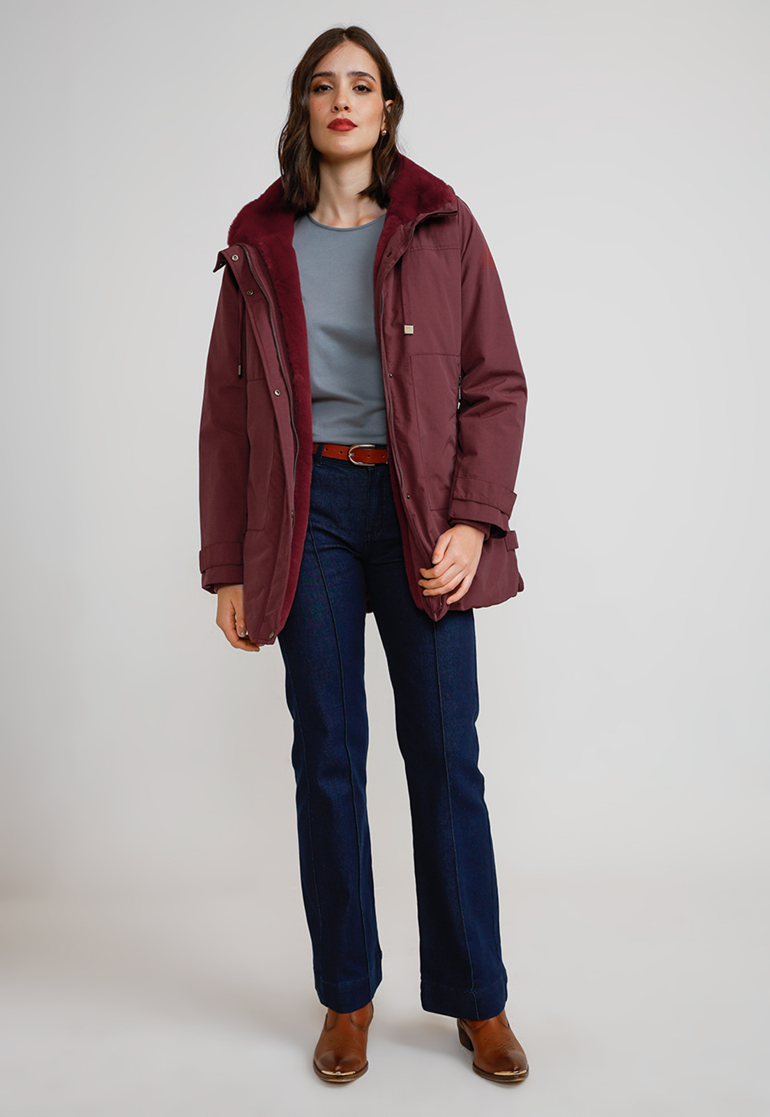 PARKA GRUESA MUJER BURDEO - 7
