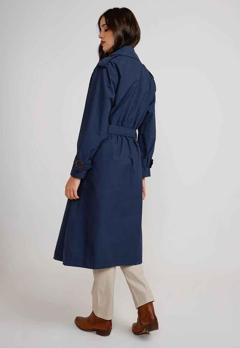 TRENCH IMPERMEABLE MUJER POLIE STER MARINO - 2