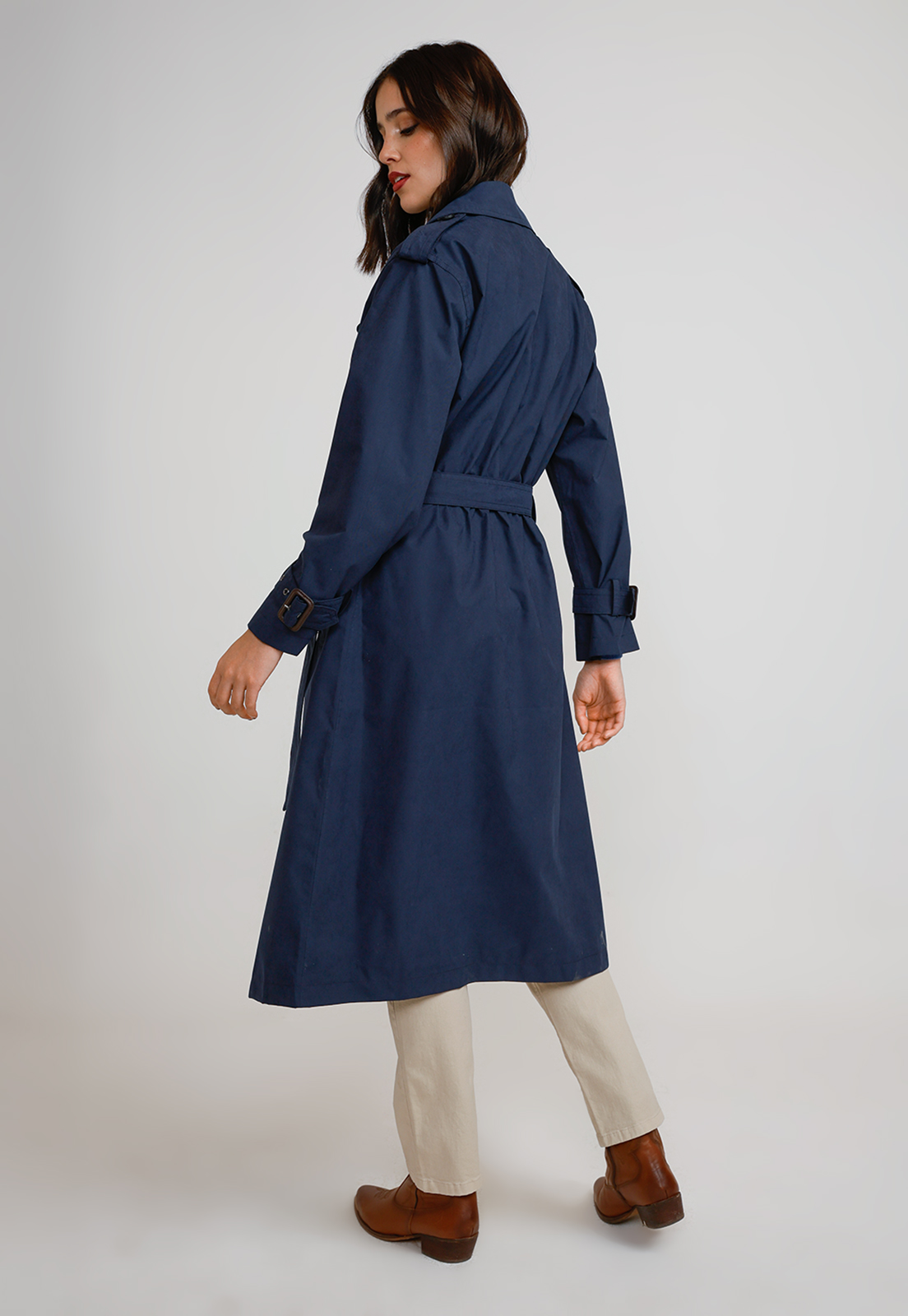 TRENCH IMPERMEABLE MUJER POLIE STER MARINO - 7