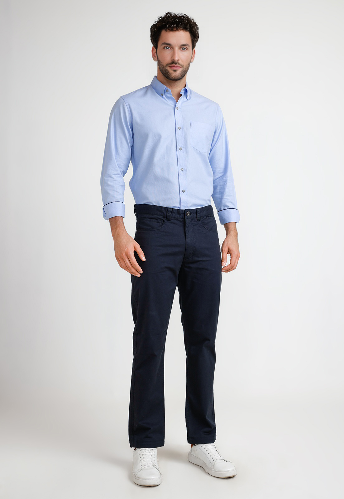 PANTALON HOMBRE ALGODON VILAS AZUL MARINO - 4
