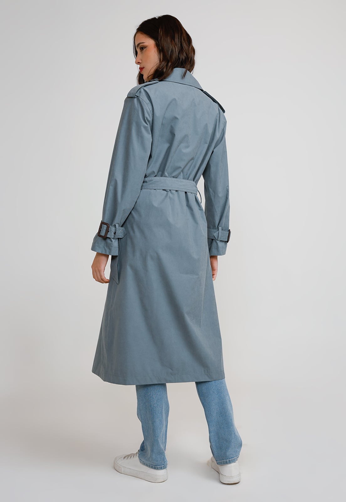 TRENCH IMPERMEABLE MUJER POLIE STER CELESTE - 2