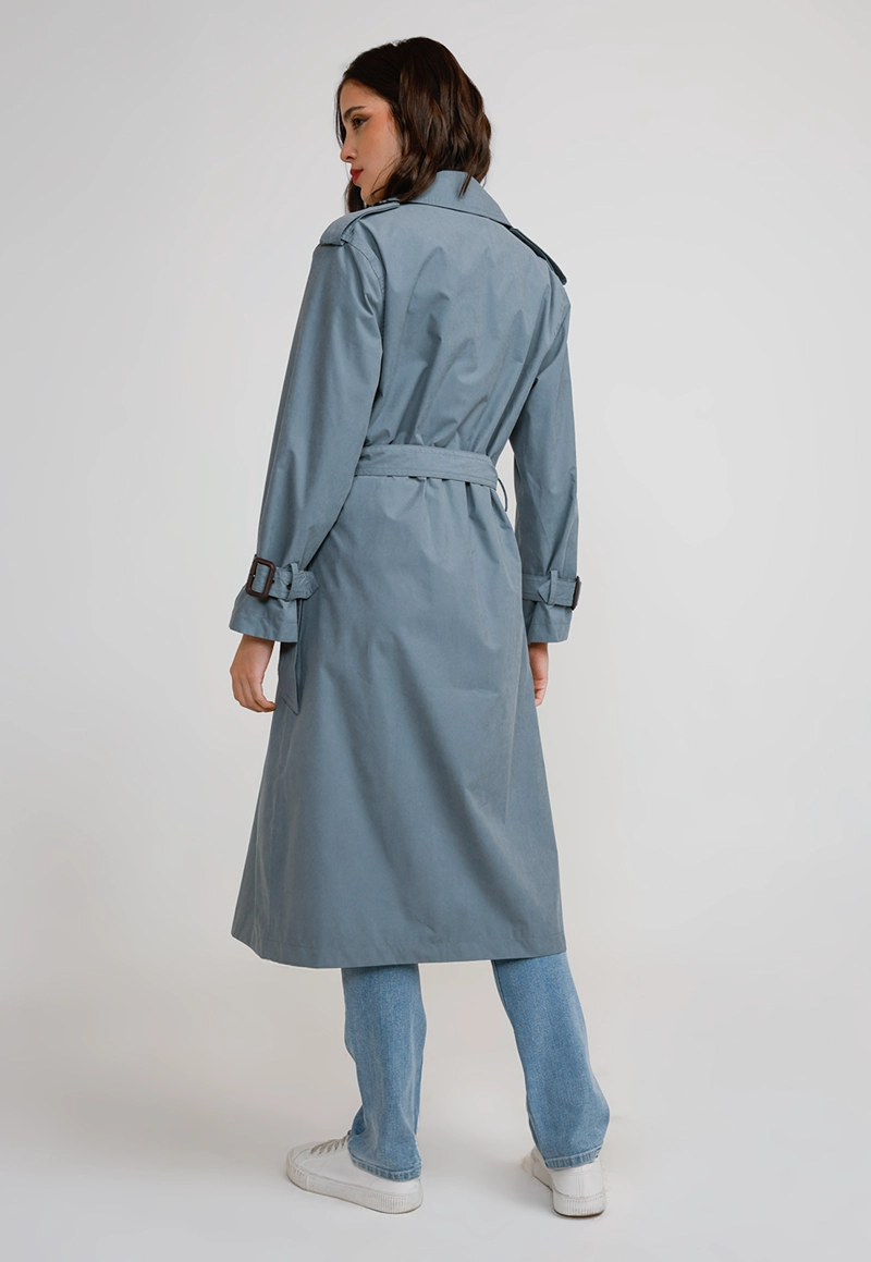 TRENCH IMPERMEABLE MUJER POLIE STER CELESTE - 2